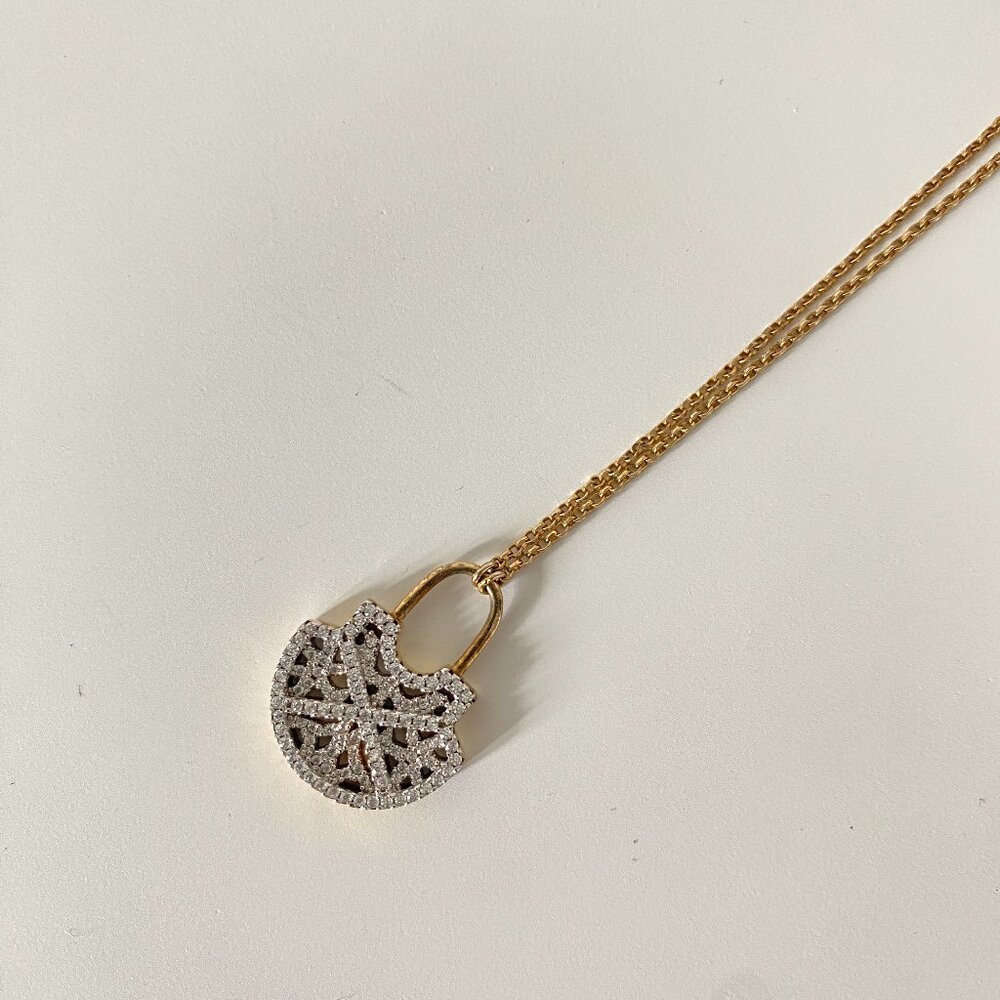 APM Monaco Rhinestone Lock Necklace